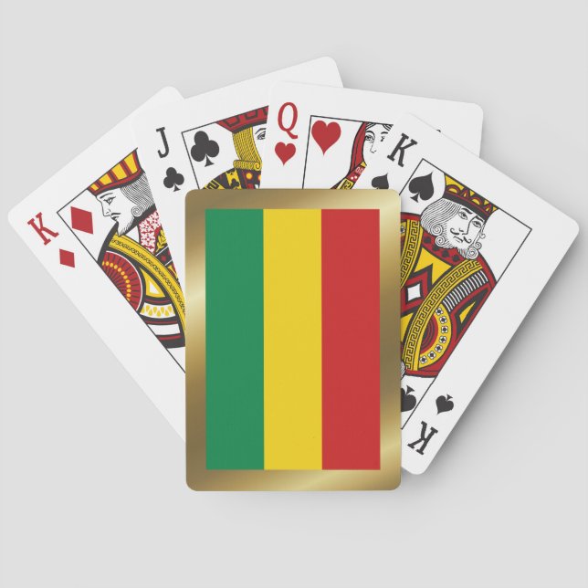 Bolivia flagga spelkort (Baksidan)