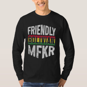 Bolivia Flagga Stolta Bolivianer Män & Kvinnor 2 T Shirt