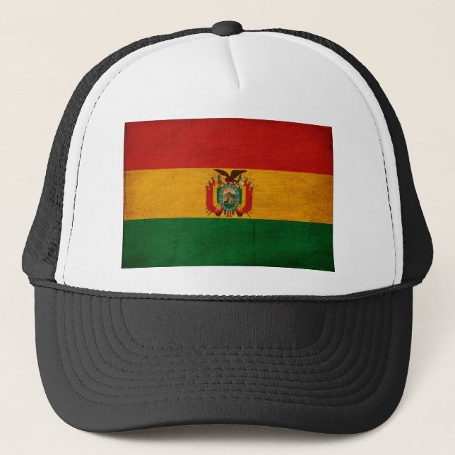 Bolivia flagga truckerkeps (Framsida)