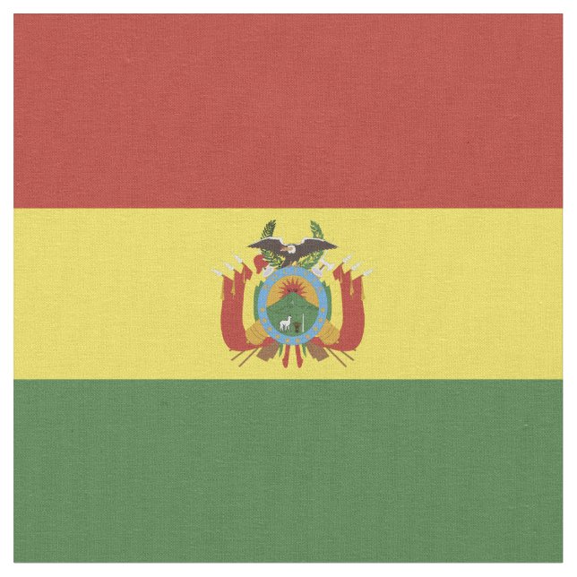 Bolivia flagga tyg (Närbild)