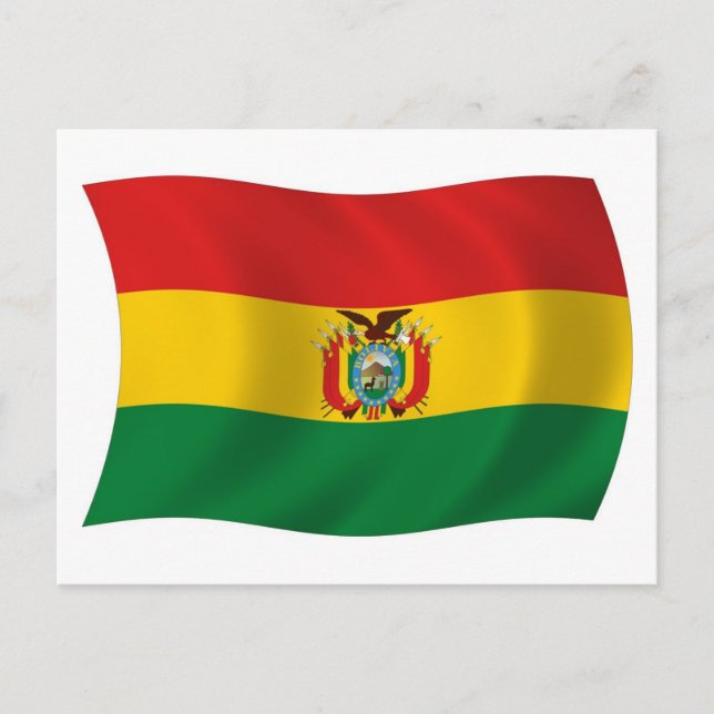 Bolivia Flagga vykort (Framsida)