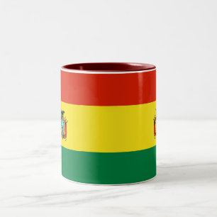 Bolivia flaggamugg Två-Tonad mugg