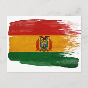 Bolivia flaggavykort vykort