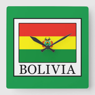 Bolivia Fyrkantig Klocka