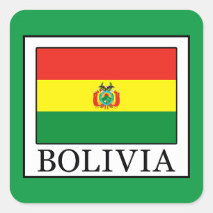 Bolivia Fyrkantigt Klistermärke