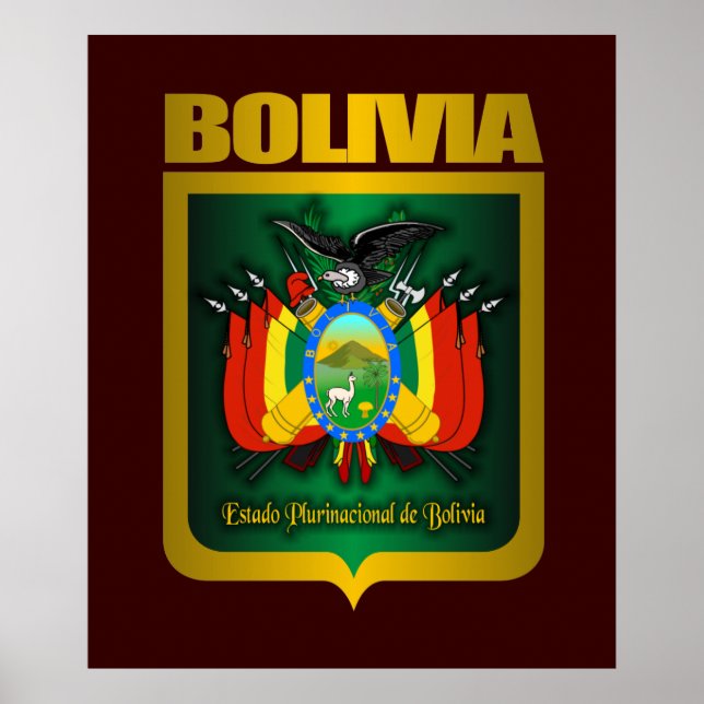 "Bolivia Guld" Poster och skriver ut (Framsidan)