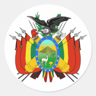 Bolivia Jackar Arm Sticker Runt Klistermärke