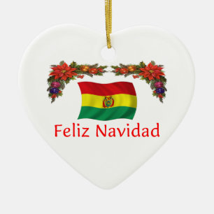 Bolivia jul julgransprydnad keramik