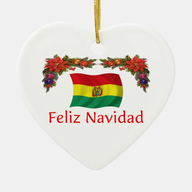 Bolivia jul julgransprydnad keramik (Framsidan)