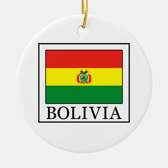 Bolivia Julgransprydnad Keramik (Framsidan)