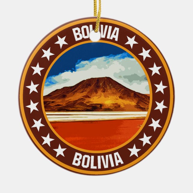 Bolivia Julgransprydnad Keramik (Framsidan)
