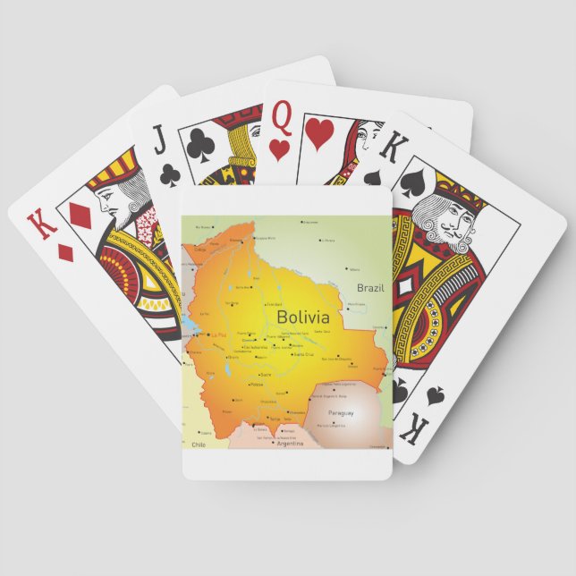 Bolivia Kartspel Spelkort (Baksidan)