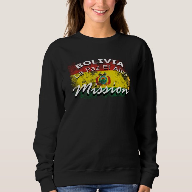 Bolivia La Paz El Alto Mormon LDS Mission Missiona T Shirt (Framsida)