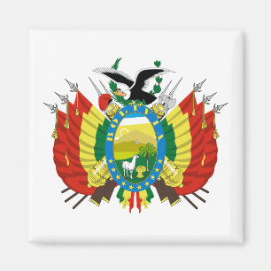 Bolivia landskapsvapen symbol emblem flagga magnet
