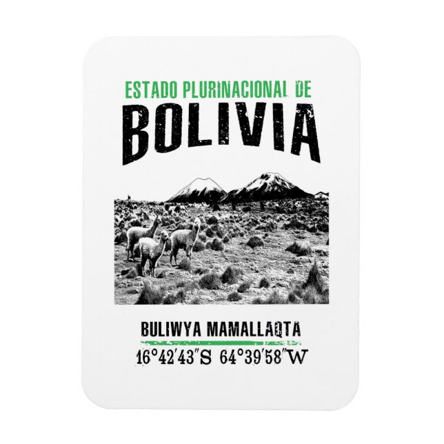 Bolivia Magnet (Vertikal)