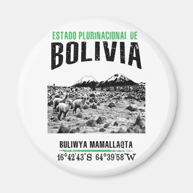 Bolivia Magnet (Framsidan)
