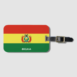 Bolivia National Flagga Patriotic Bagagebricka