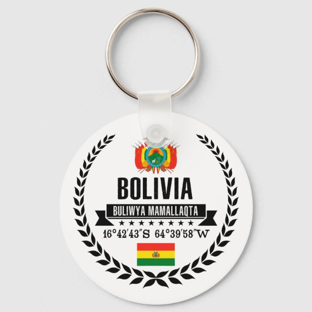 Bolivia Nyckelring (Framsida)