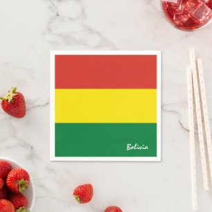 Bolivia och Bolivias Flagga party mode /sportfanta Pappersservett