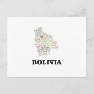 BOLIVIA ORD COLLAGE VYKORT