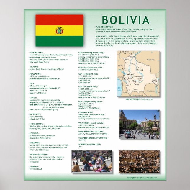 Bolivia Poster (Framsidan)