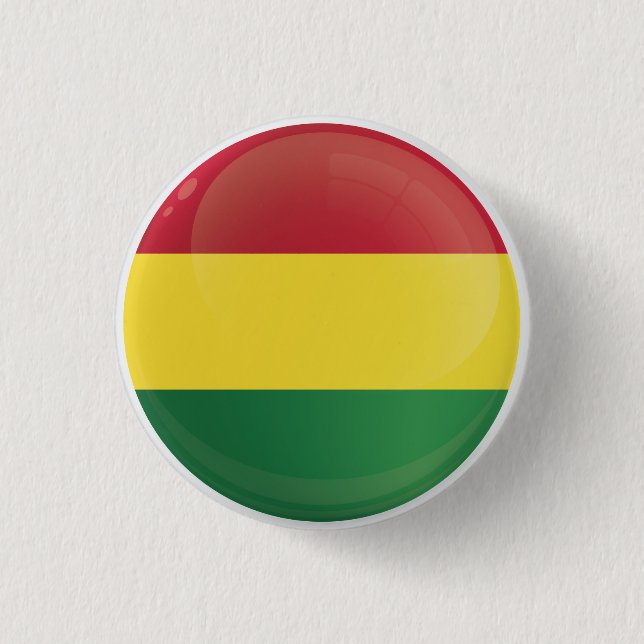Bolivia Round Icon Flagga Knapp (Framsida)