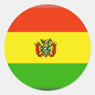 Bolivia Runt Klistermärke