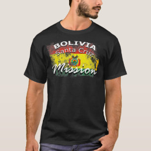 Bolivia Santa Cruz Mormon LDS Uppdrag missionär T Shirt
