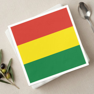 Bolivia Servetter, Bolivias flagga fest / sport fa Pappersservett