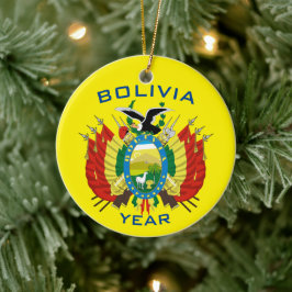 Bolivia Souvenir jul Ceramic Ornament