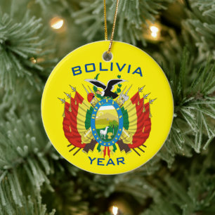 Bolivia Souvenir jul Ceramic Ornament