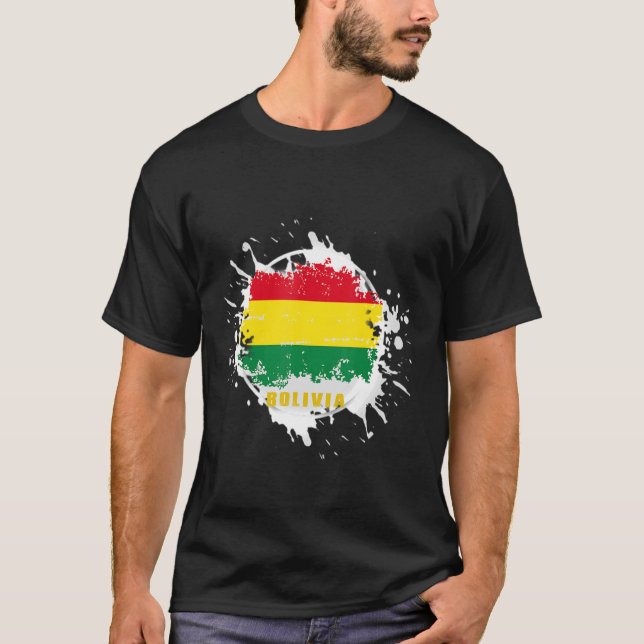 Bolivia Stänk T Shirt (Framsida)