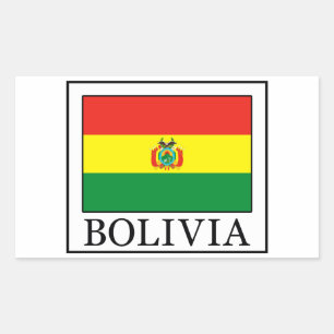 Bolivia Sticker Rektangulärt Klistermärke