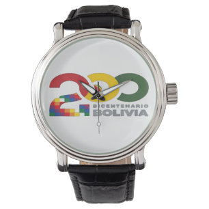 Bolivia tvåhundraårsjubileum 200 år armbandsur