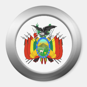 Bolivia vapensköld magnet