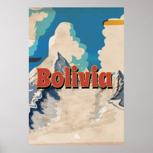 Bolivia Vintage resor Poster