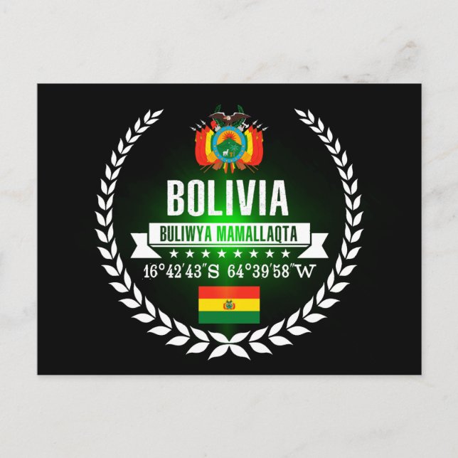 Bolivia Vykort (Framsida)