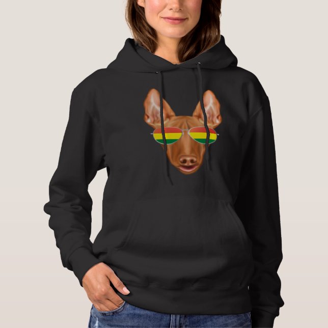 Bolivian Flag Pharaoh Hound Dog Bolivia Pocket T Shirt (Framsida)