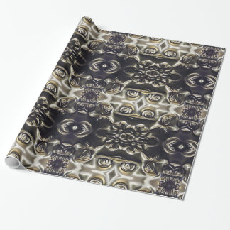 Boliviansk blomma som utföra i relief konst som presentpapper