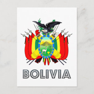 Boliviansk Emblem Vykort