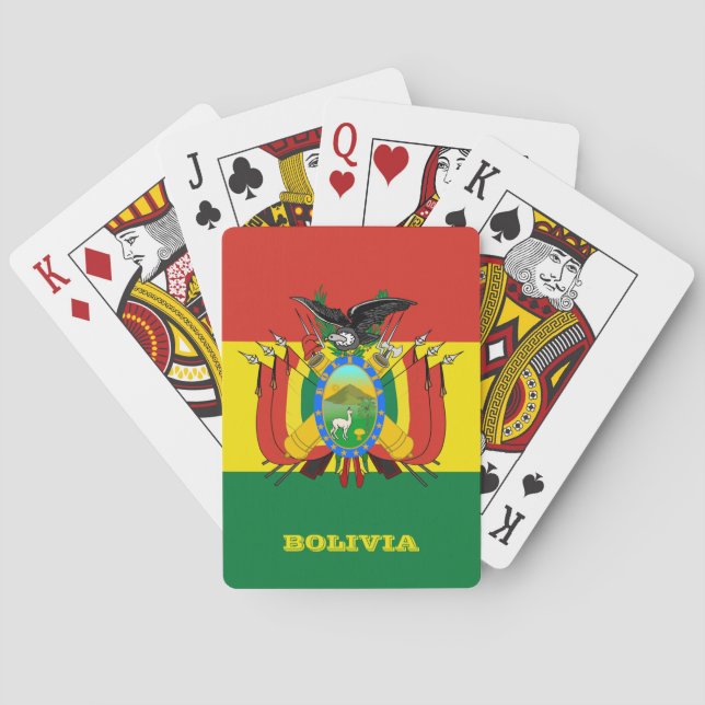 Bolivianska Flagga Casinokort (Baksidan)