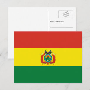 Bolivianska Flagga, Flagga Bolivia Vykort