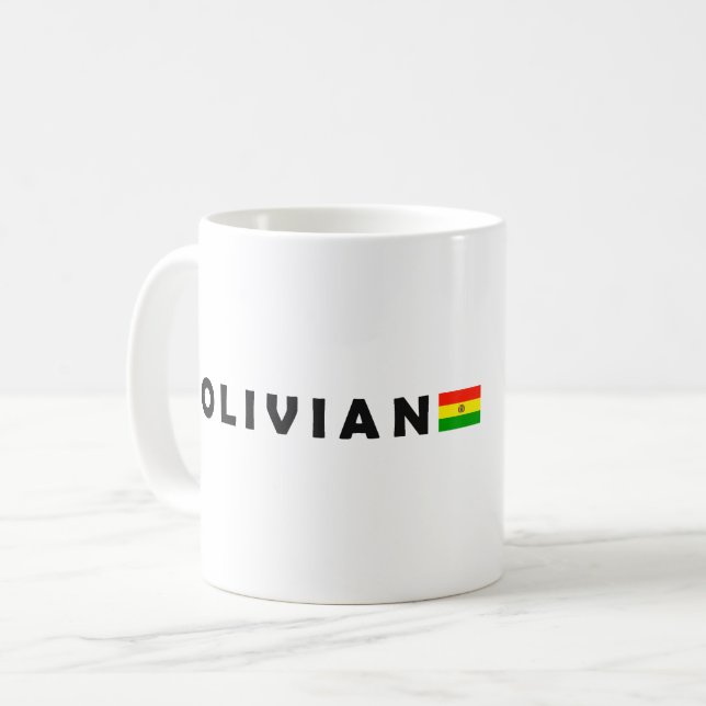 Bolivianska, kärlek Bolivia Kaffemugg (Framsida vänster)