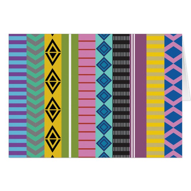 Bolivianska randar hälsningskort (Framsidan Horizontal)