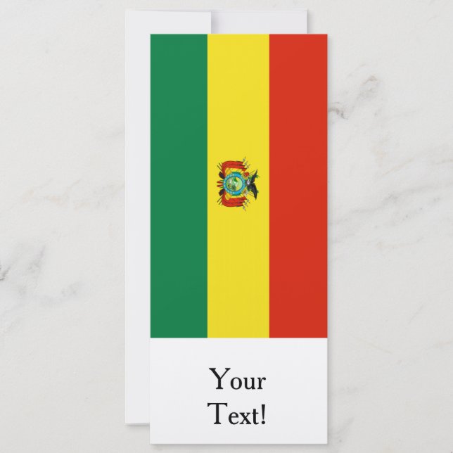 Bolivias flagga (Framsida)