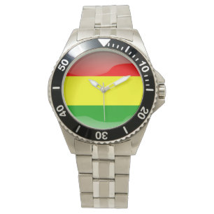 Bolivias flagga armbandsur