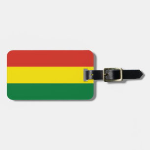 Bolivias flagga bagagebricka