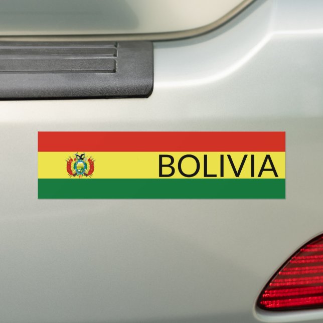 Bolivias flagga bildekal (På Bil)