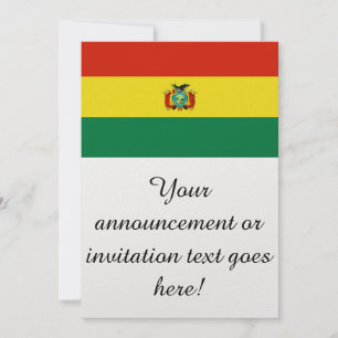 Bolivias flagga inbjudningar