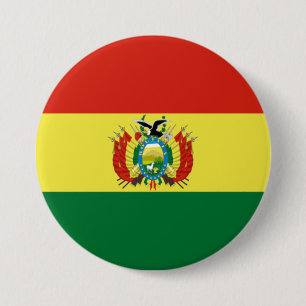 Bolivias flagga knapp